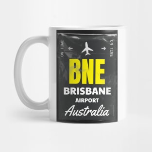 Brisbane Australia Plastic bag style tag Mug